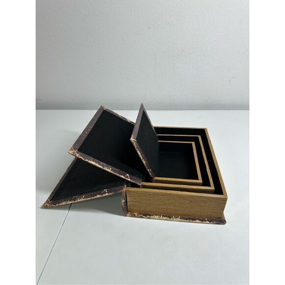 Lot of 3 Rare Vintage Antique Style Faux Safe Secret Book Pride and Prejudice - Picture 3 of 13